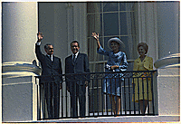 Arrival ceremony/Shah of Iran , 07/24/1973 - ARC Identifier: 194537.