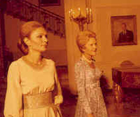 Patricia Nixon and the Shahbanou of Iran, 07/24/1973